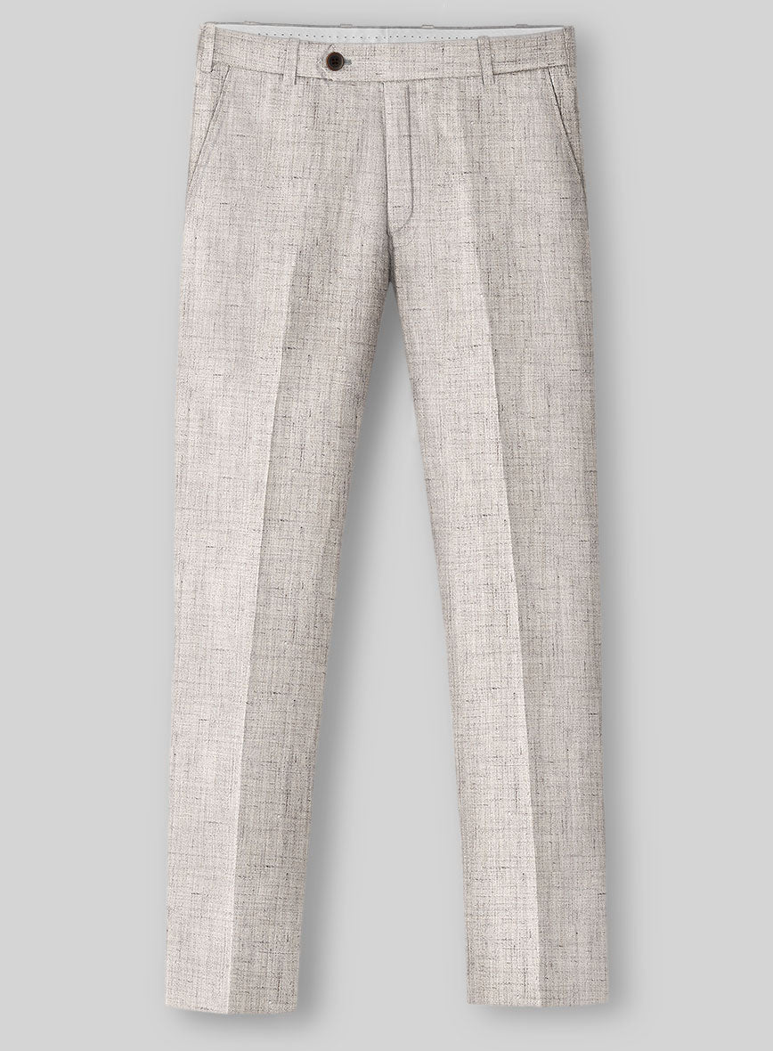 Solbiati Earthweave Brown Linen Pants