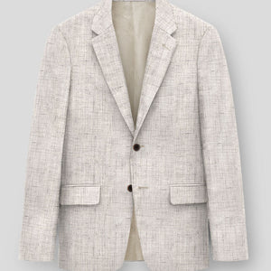 Solbiati Earthweave Brown Linen Suit