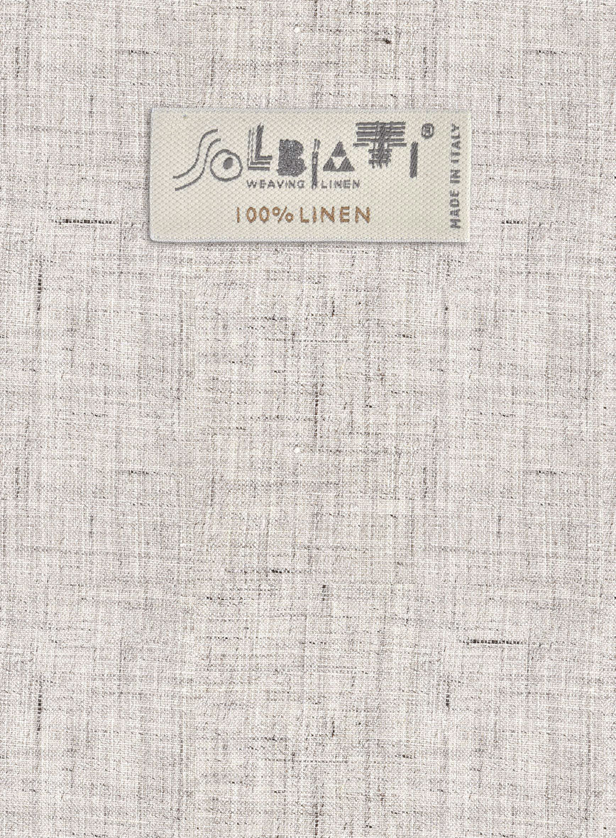 Solbiati Earthweave Brown Linen Suit