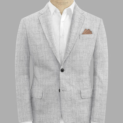 Solbiati Haze Gray Linen Jacket