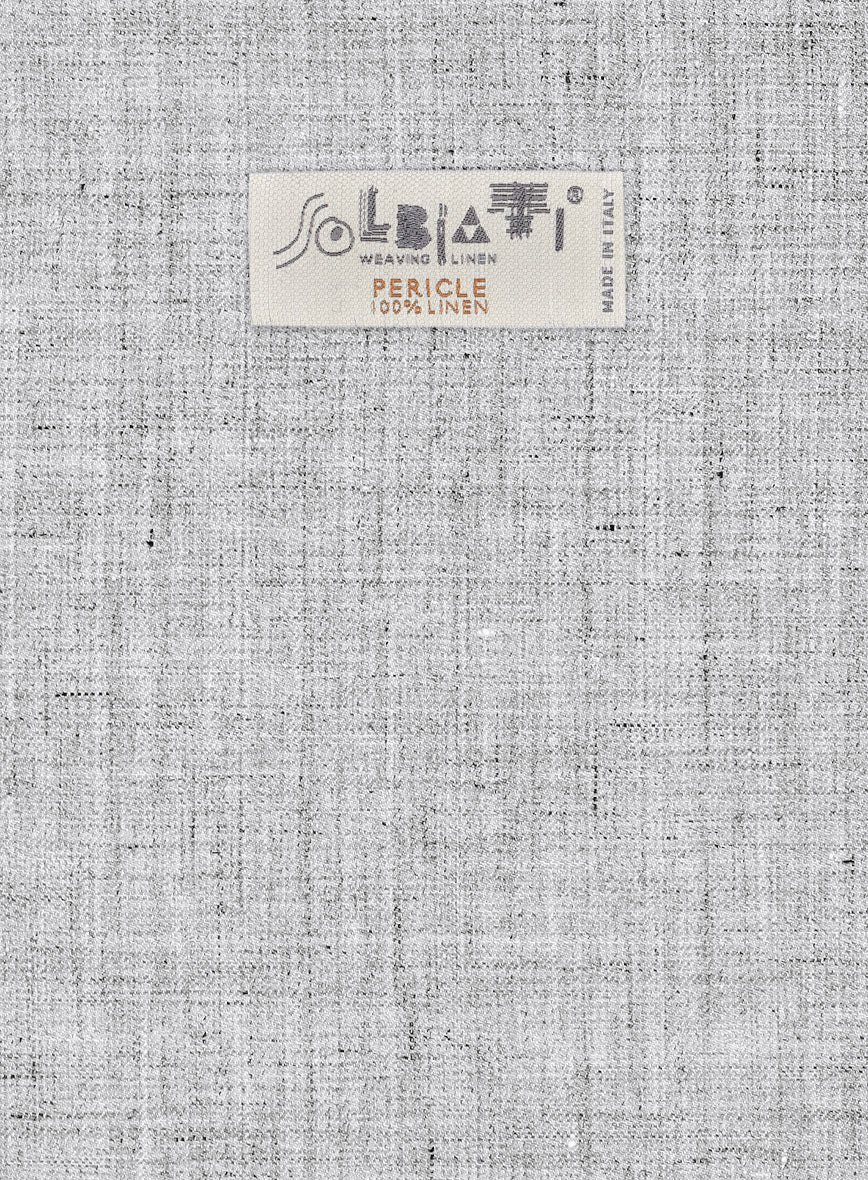 Solbiati Haze Gray Linen Jacket