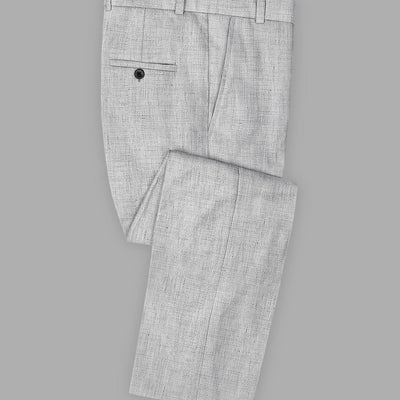 Solbiati Haze Gray Linen Pants