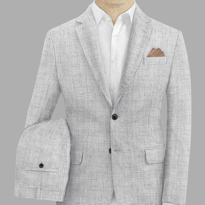 Solbiati Haze Gray Linen Suit