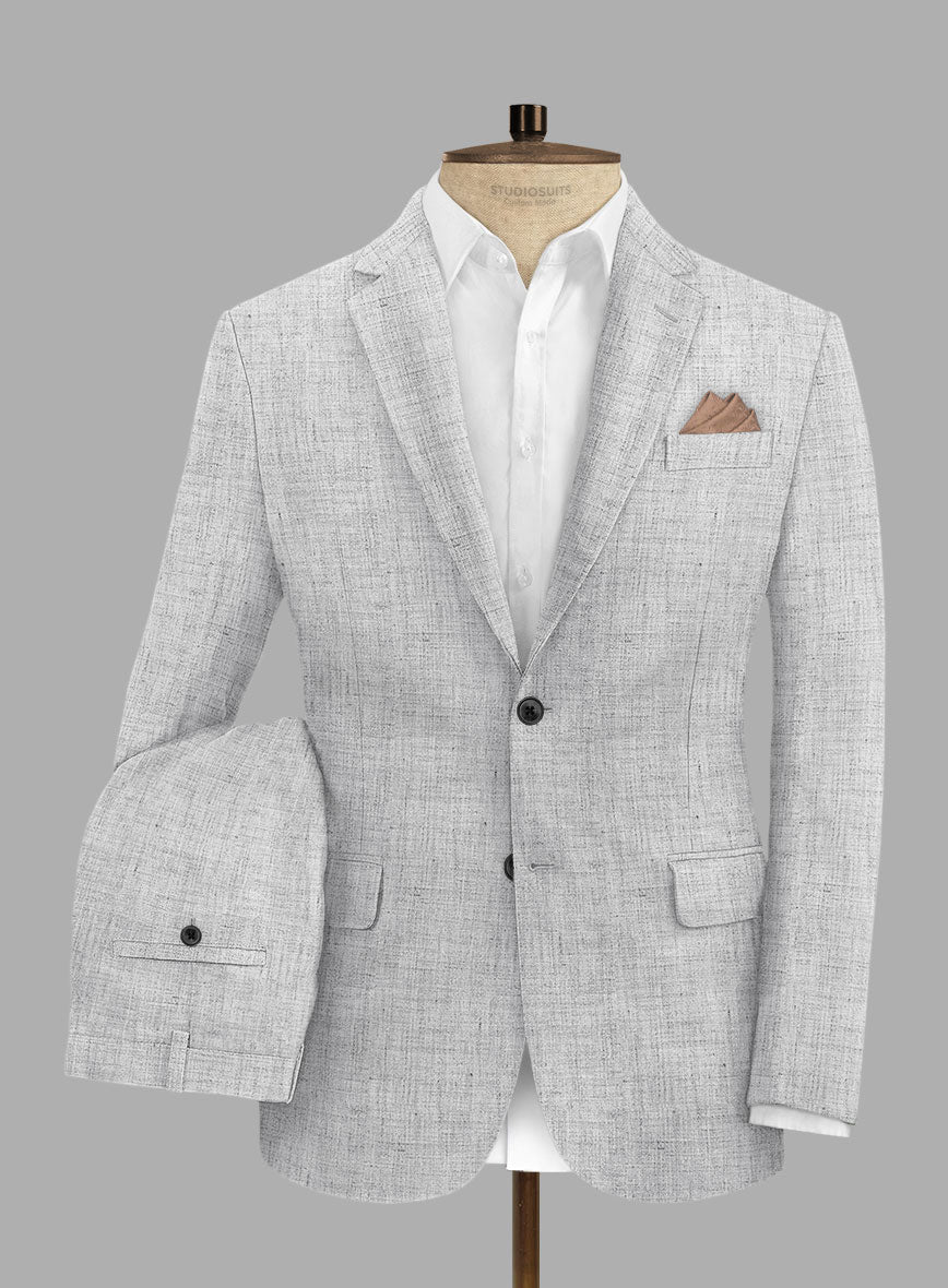 Solbiati Haze Gray Linen Suit