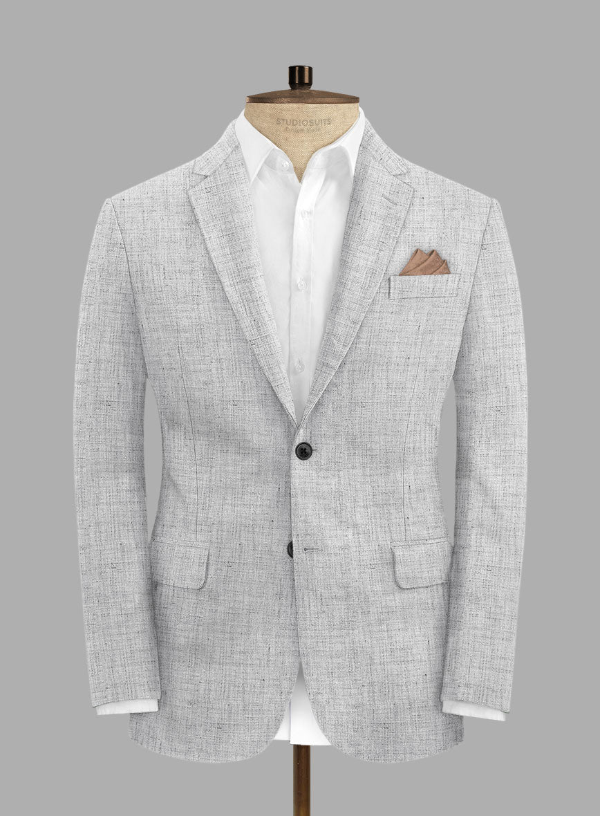 Solbiati Haze Gray Linen Suit