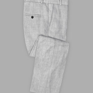 Solbiati Haze Gray Linen Suit