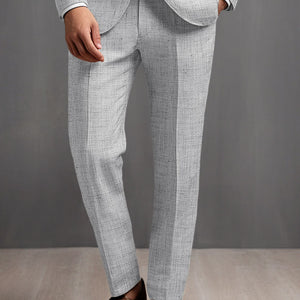 Solbiati Haze Gray Linen Suit