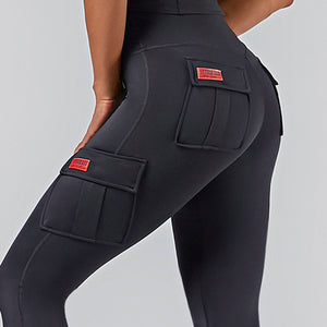 Solo Cargo Leggings - Black