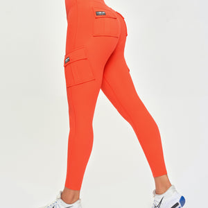 Solo Cargo Leggings - Orange