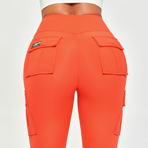 Solo Cargo Leggings - Orange