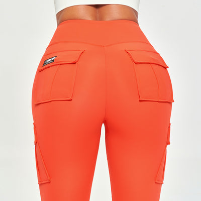 Solo Cargo Leggings - Orange