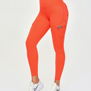 Solo Cargo Leggings - Orange