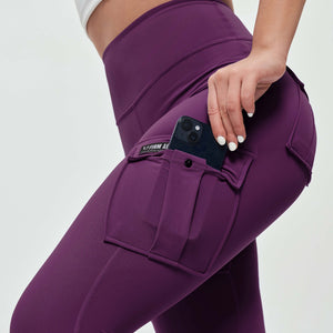 Solo Cargo Leggings - Purple