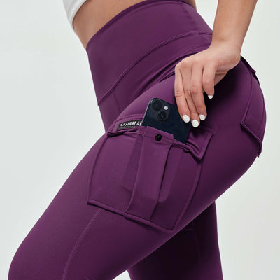 Solo Cargo Leggings - Purple