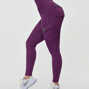 Solo Cargo Leggings - Purple