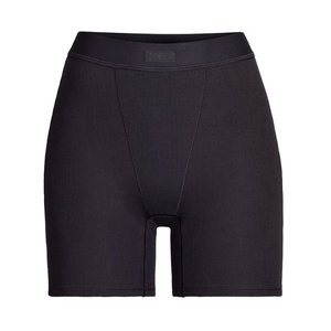 Skims Cotton Rib Boxer Soot