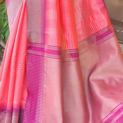 Plum Pink South Silk Saree