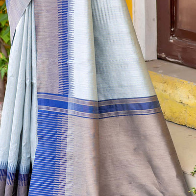 Sky Blue South Silk Saree