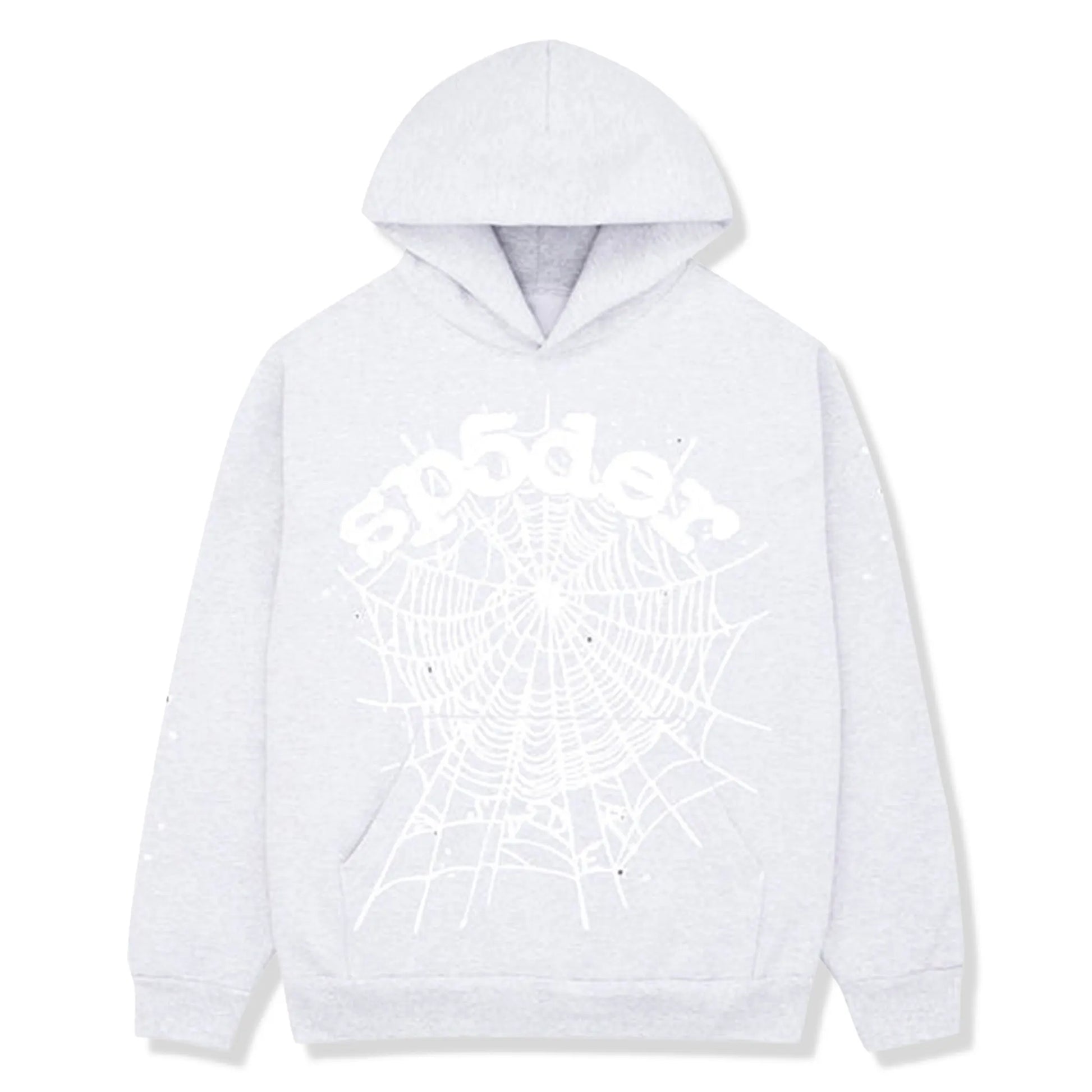 Sp5der OG Heather Grey Web Hoodie