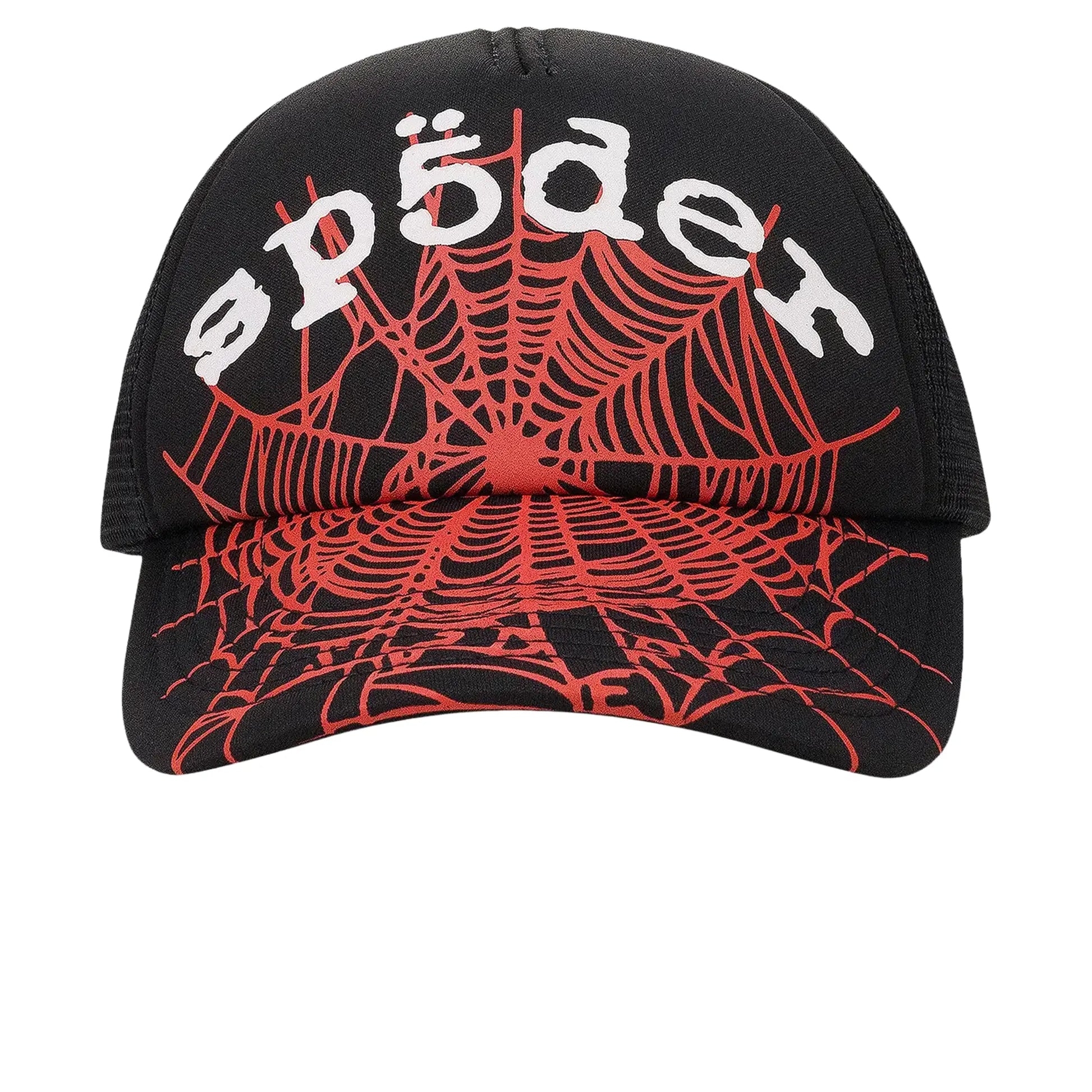 Sp5der OG Web V2 Black Trucker Cap