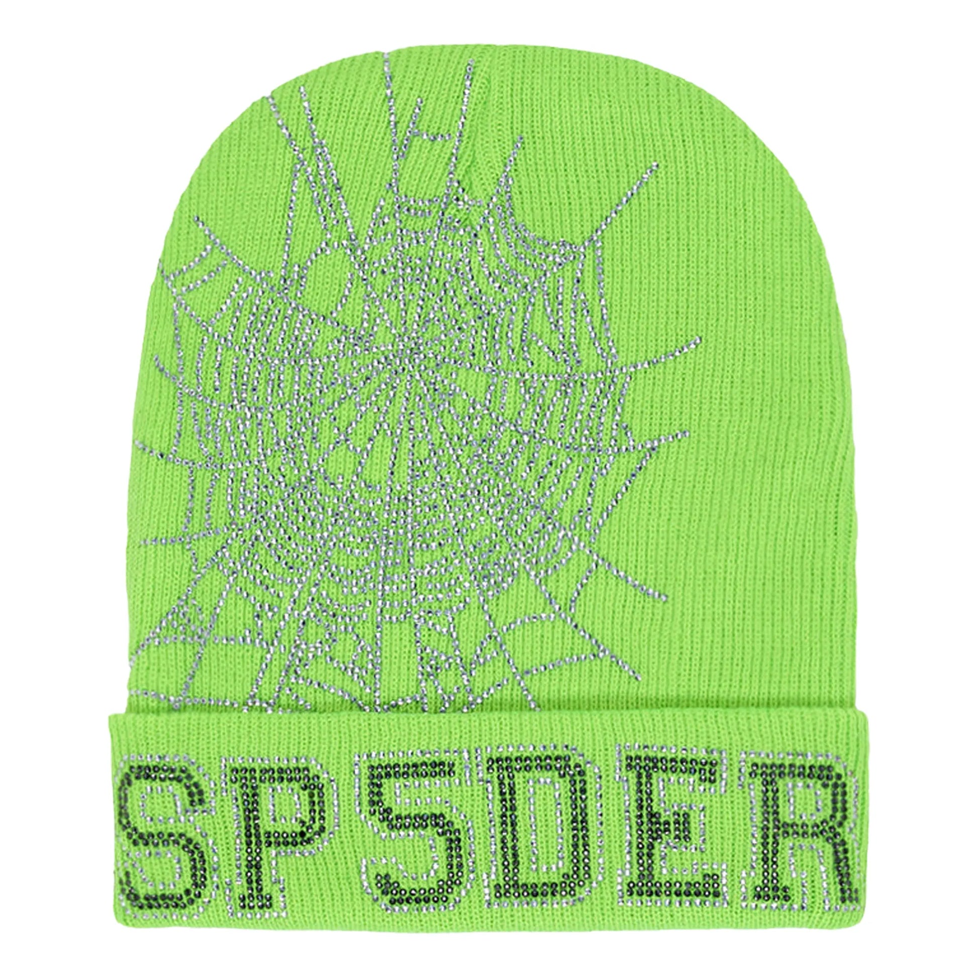 Sp5der Web Slime Green Beanie