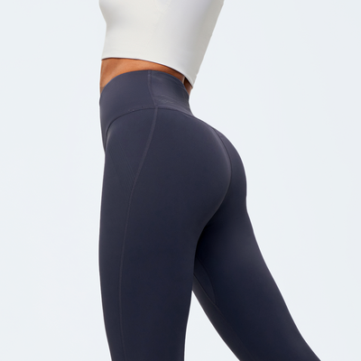 Compression Waist Leggings - Dark Blue