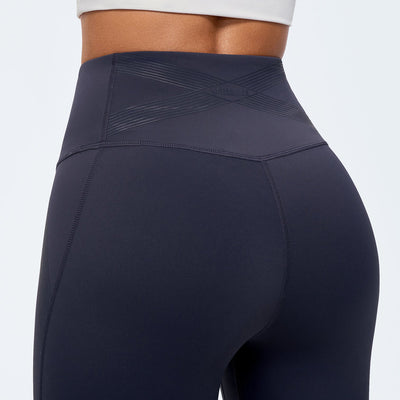 Compression Waist Leggings - Dark Blue