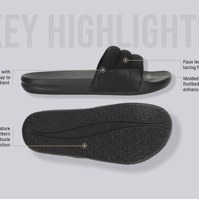 Squooshy Slides for Women : Black