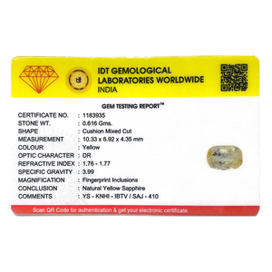 Yellow Sapphire - 3.08 Carat