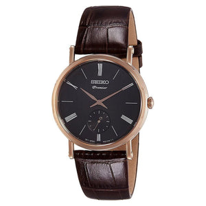 Seiko Premier Black Dial Men 38mm