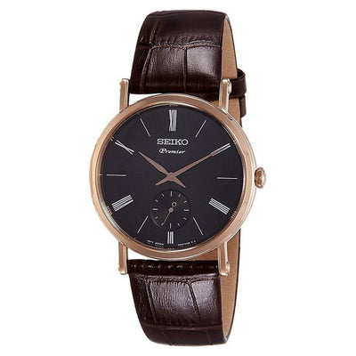 Seiko Premier Black Dial Men 38mm