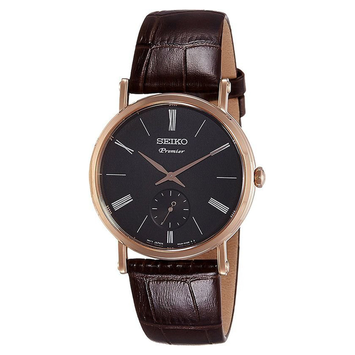 Seiko Premier Black Dial Men 38mm