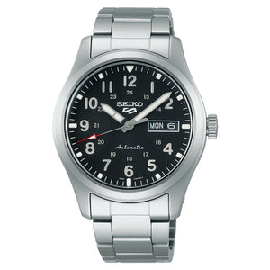 Seiko 5 Sports Black Dial Men 39mm