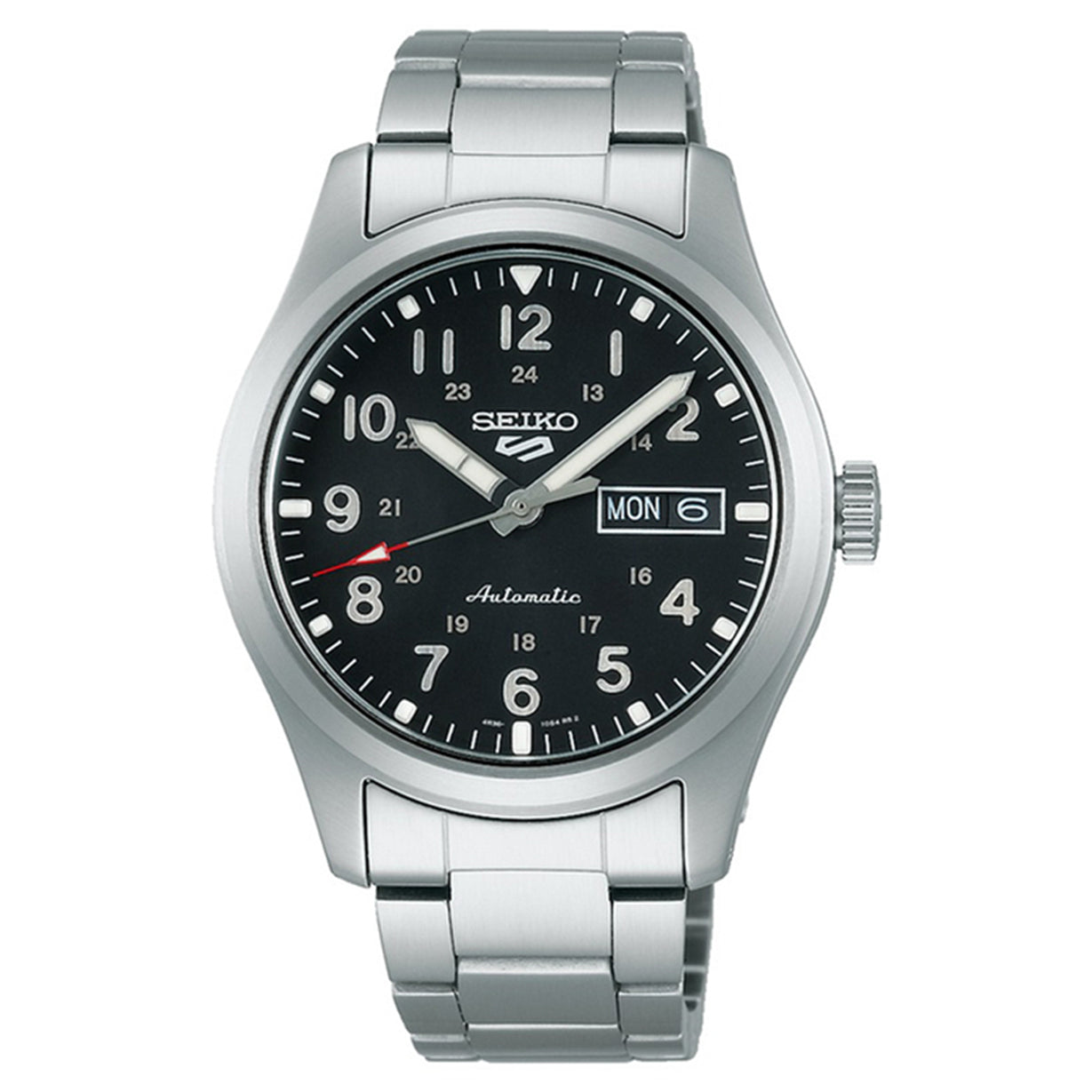 Seiko 5 Sports Black Dial Men 39mm