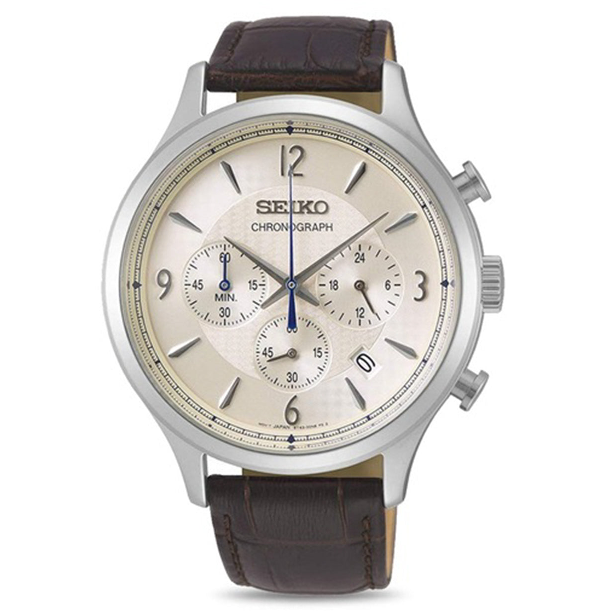Seiko Classic Silver Dial Men 43.3mm