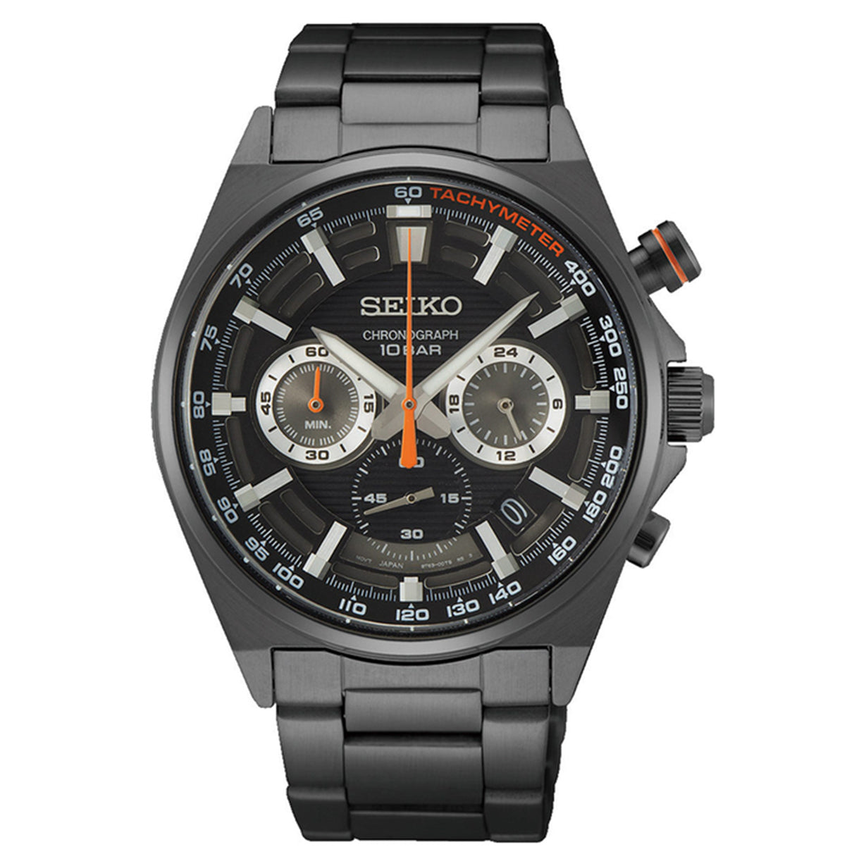 Seiko Discover More Black Dial Men 41mm
