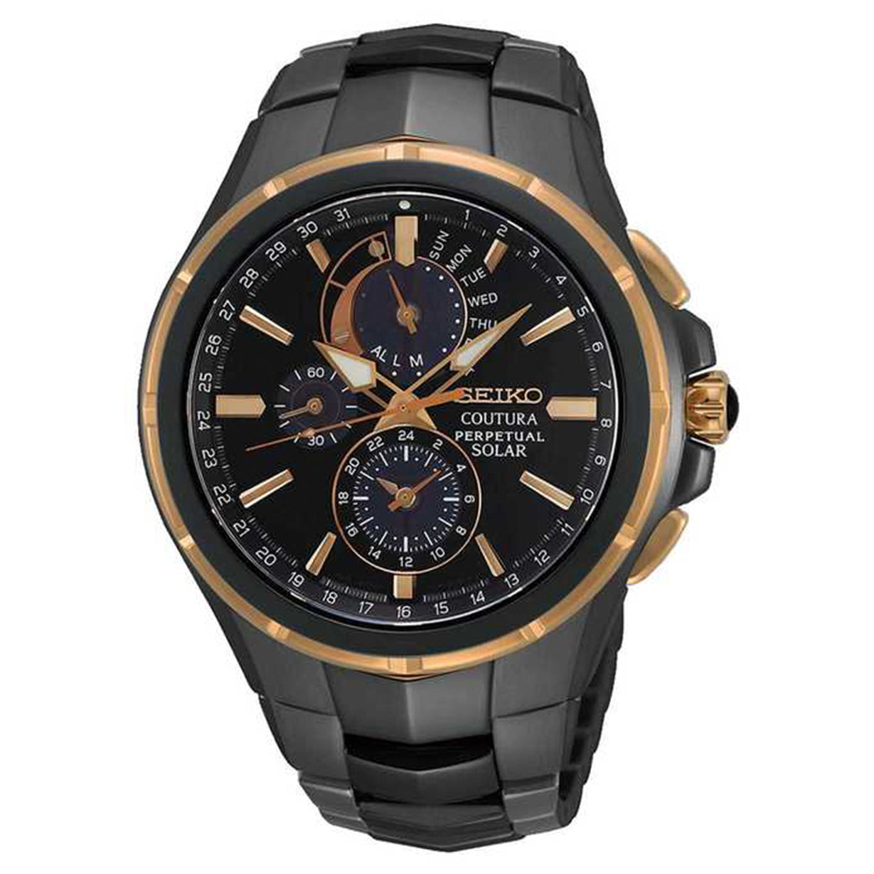 Seiko Coutura Black Dial Men 44mm