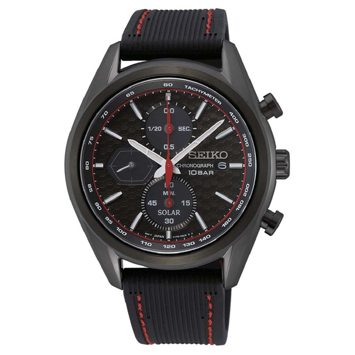 Seiko Macchina Sportiva Black Dial Men 41.4mm