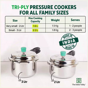 2L+3L RapidCukTM&nbsp;Tri-ply Stainless Steel