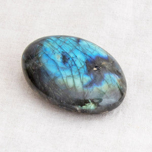 Labradorite Blue Flame Palm Stone