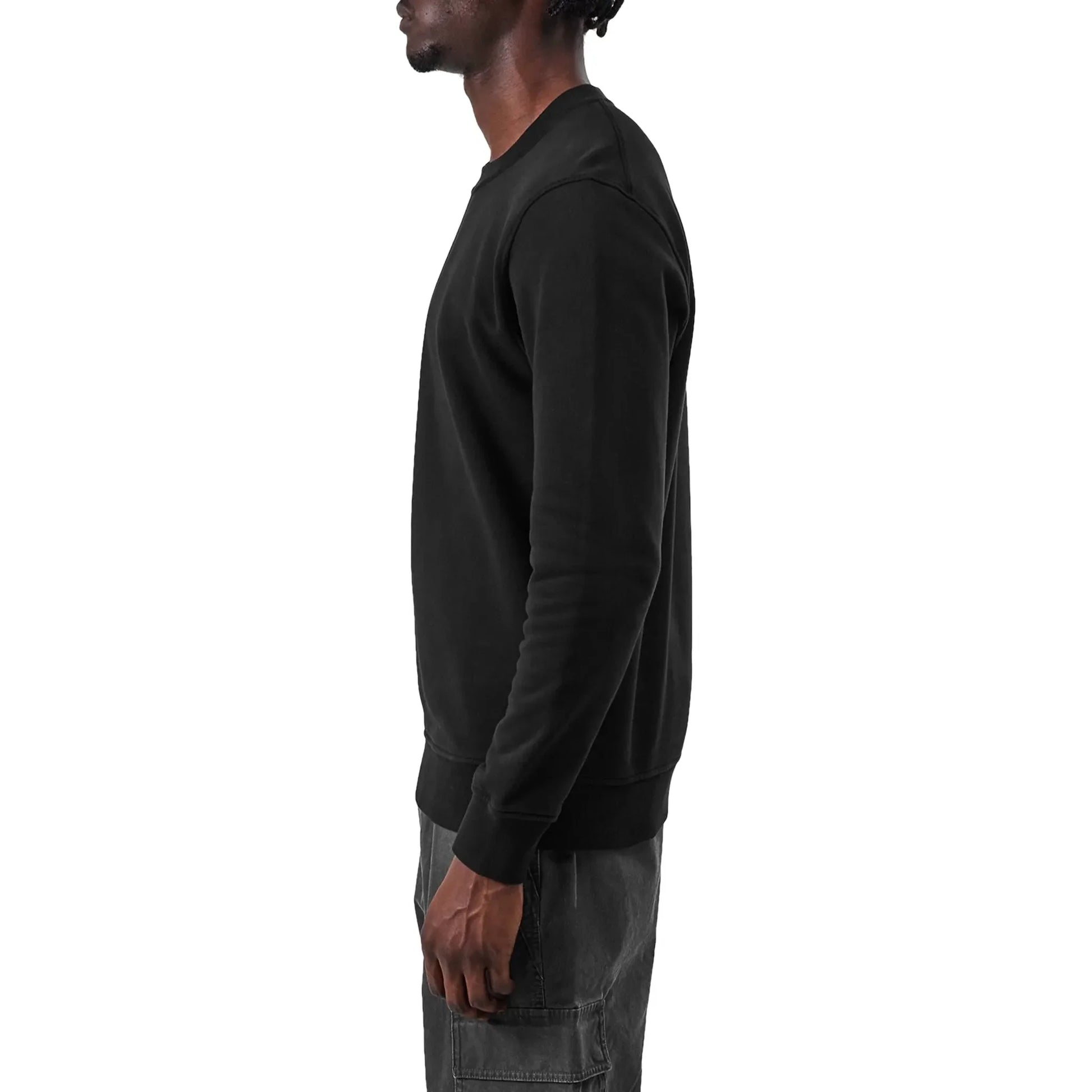 Stone Island Dial Logo Black Sweatshirt