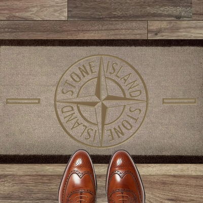 Stone Island Doormat Light Brown 70x40cm