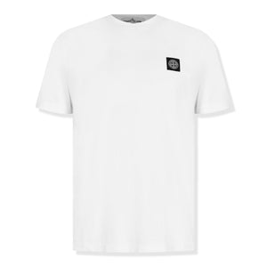 Stone Island Patch Logo White T Shirt