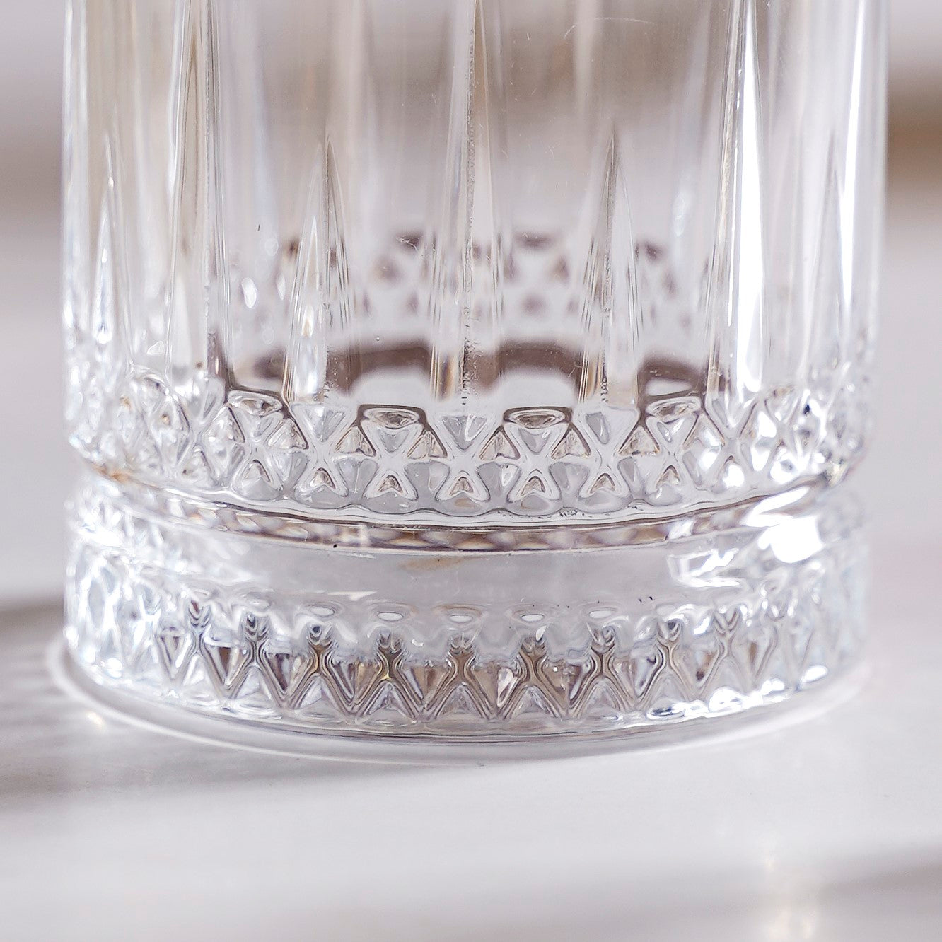 Set Of 6 Premium Ribbed Whiskey Glasses 250ml