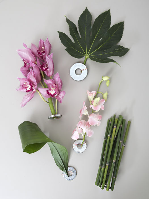 Submerged Tropical Centerpieces with Something Turquoise