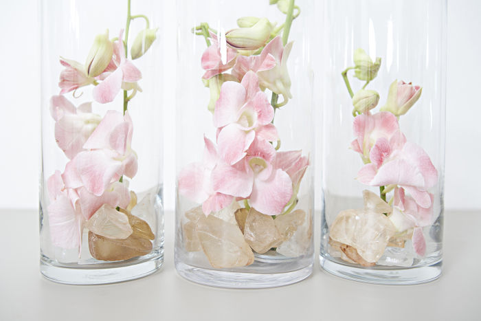 Submerged Tropical Centerpieces with Something Turquoise