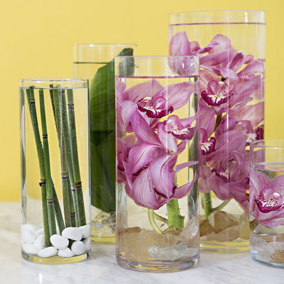 Submerged Tropical Centerpieces with Something Turquoise