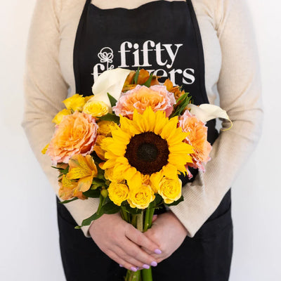 Sunny Fuzzy Flower Bouquet Bar Kit