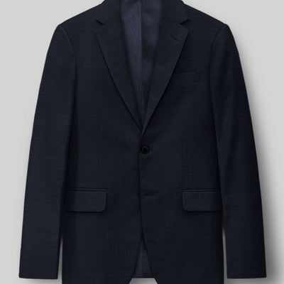 Super Blue Satin Wool Jacket