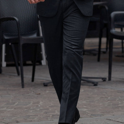 Super Blue Satin Wool Suit